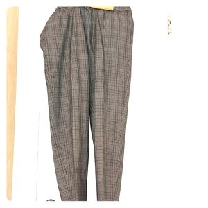 Men's Cuffed Plaid Pants